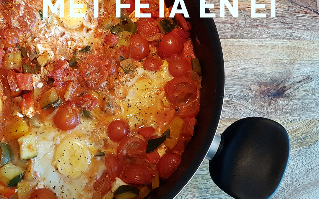 Groentestoof met feta en ei