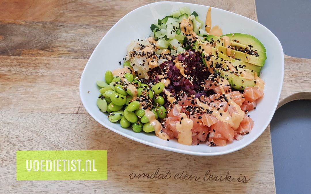 Recept: Koolhydraatarme poké bowl