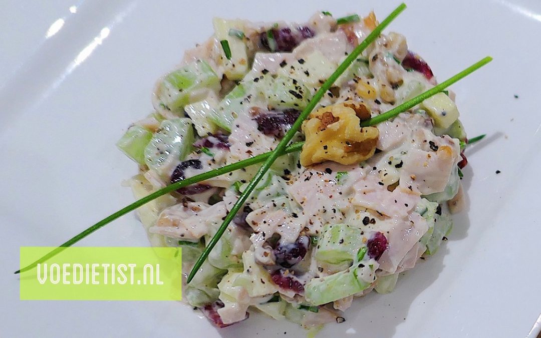 Recept: Waldorfsalade met kip
