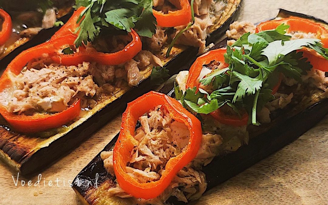 Recept: Koolhydraatarme aubergine-pizza