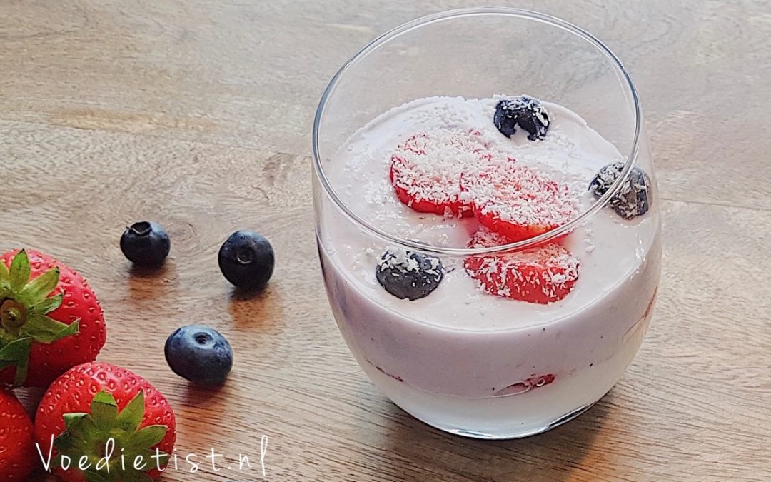 Recept: Kokos toetje met verse vruchten (FODMaP-arm)