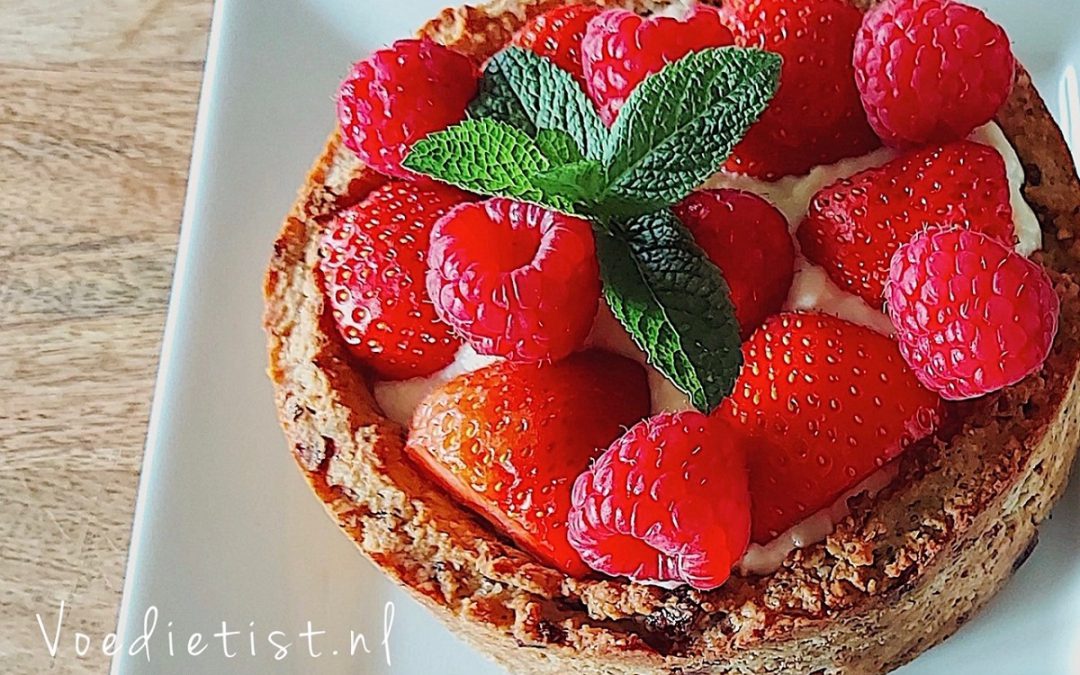 Recept: Koolhydraatarm aardbeientaartje