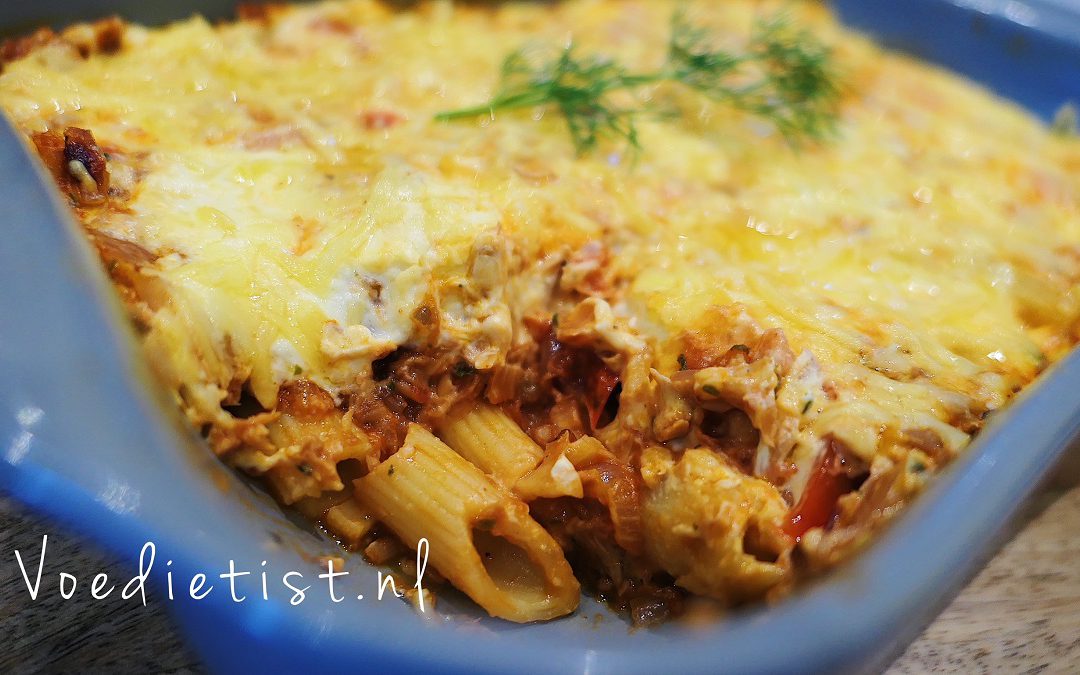 Recept: Ovenschotel met pasta en tonijn