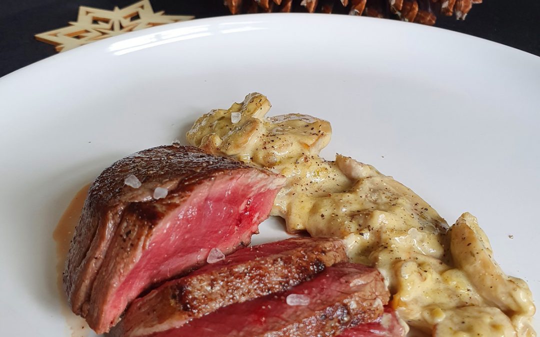 Kerstrecept #6: Ossenhaas met champignon-truffelsaus (hoofdgerecht)