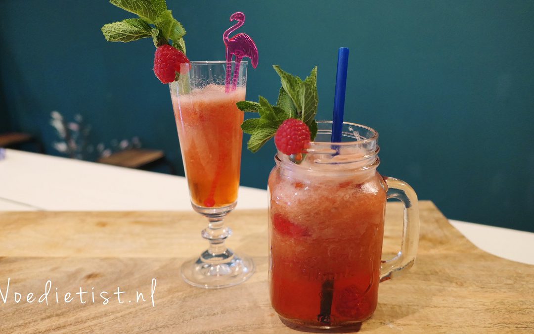 Recept: Aardbei-framboos mocktail